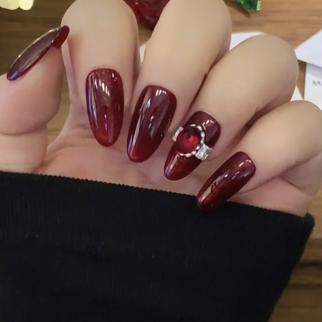 红宝石-华子】高定手作一杜哥纯手工高品穿戴甲 10片