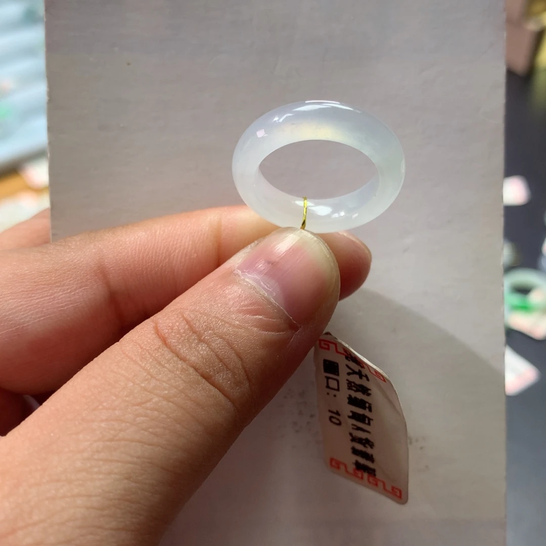 翡翠未镶嵌戒指10号