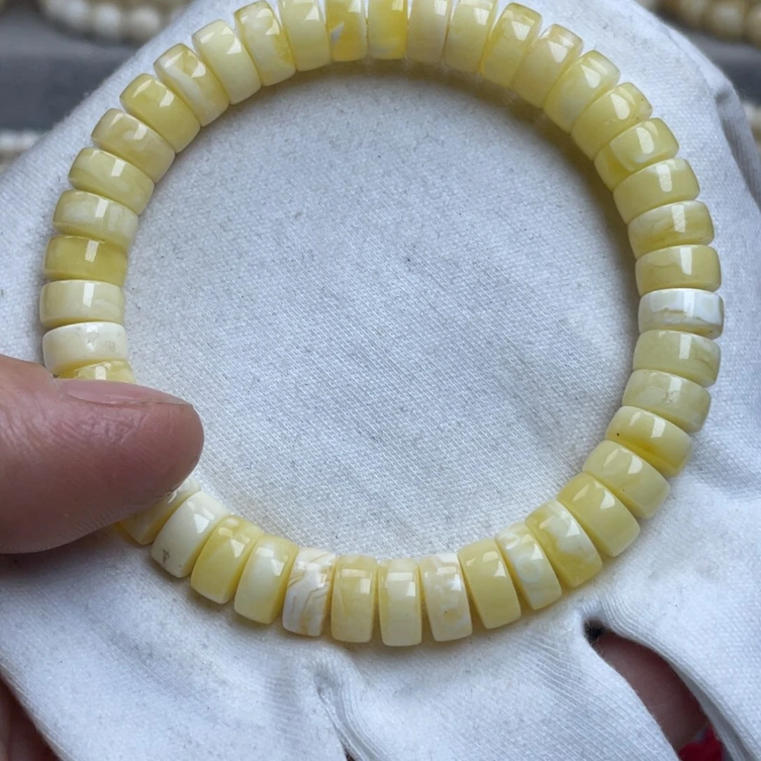 蜜蜡裸石未镶嵌9m蜜蜡手串