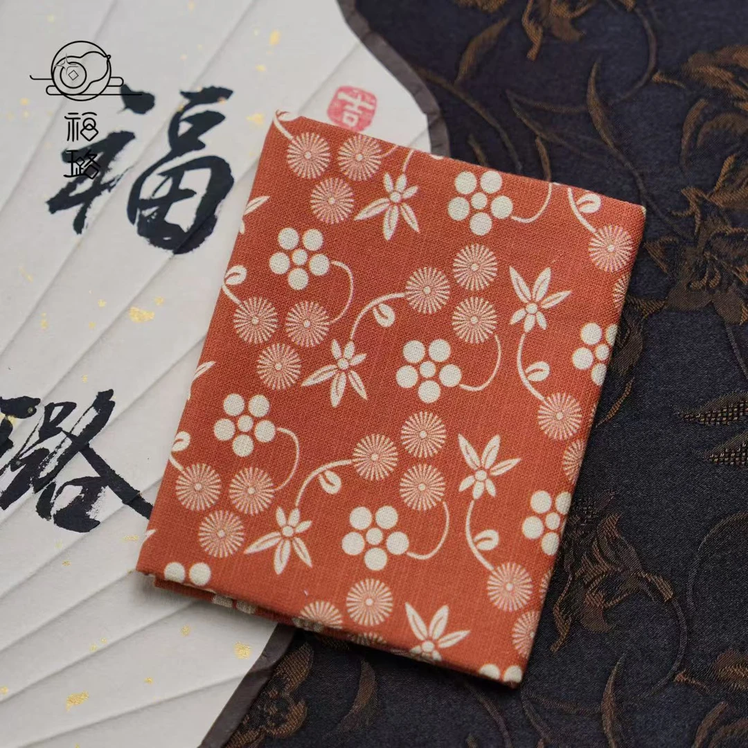 【凤庭】慢蓝茶具纯棉麻提花茶巾轻薄双层桌布抹布功夫茶道手绢