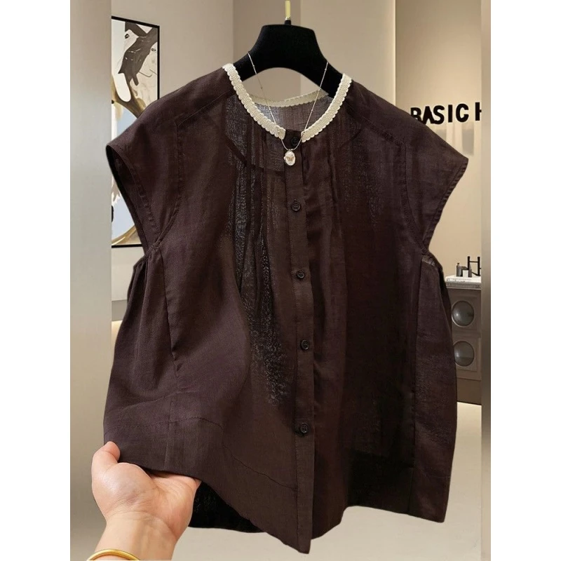 特大码300斤女装夏季新款时尚老钱风洋气撞色宽松单排扣衬衫上衣