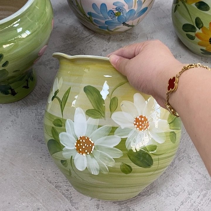 青***摆件13xc景德镇陶瓷花盆不处理售后