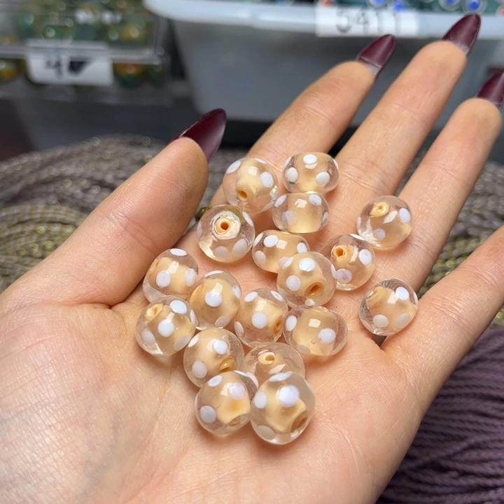 玻璃颈饰4886 琉璃十颗