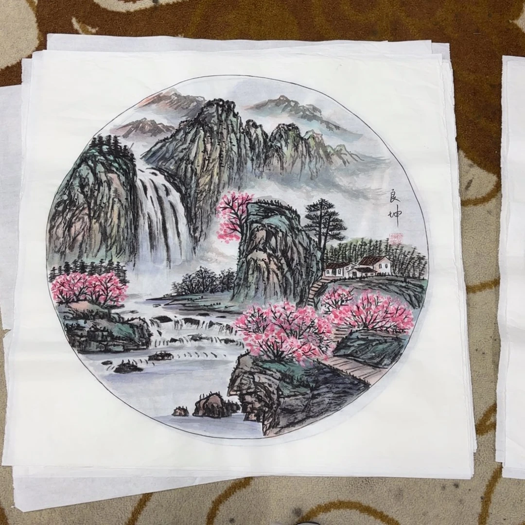国画崔良坤四尺斗方艺