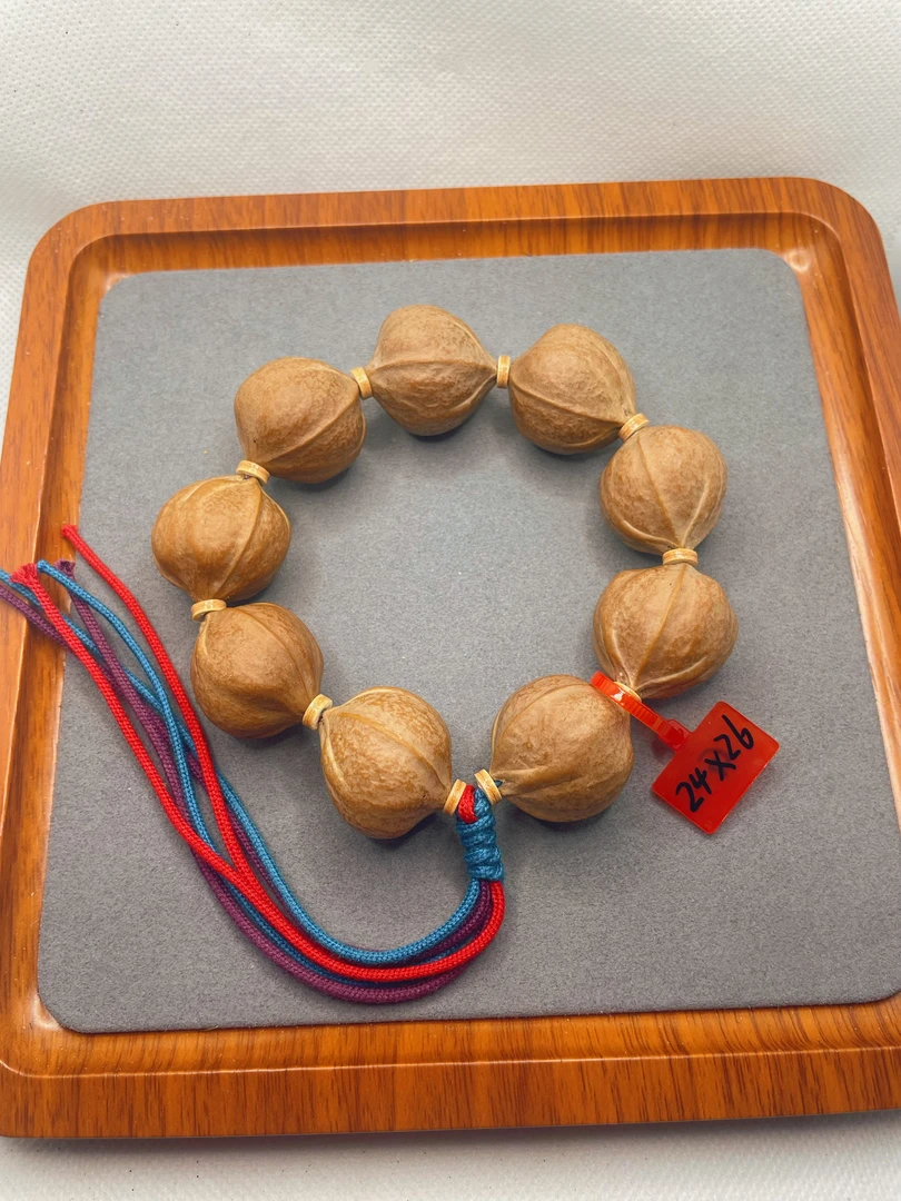 24MM集合梅林橄榄铁核 •老树铁核文玩素串 •原生态老果