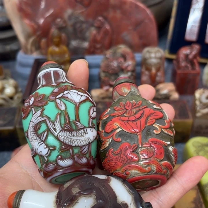 陈***锐寿山石印石桌面摆件