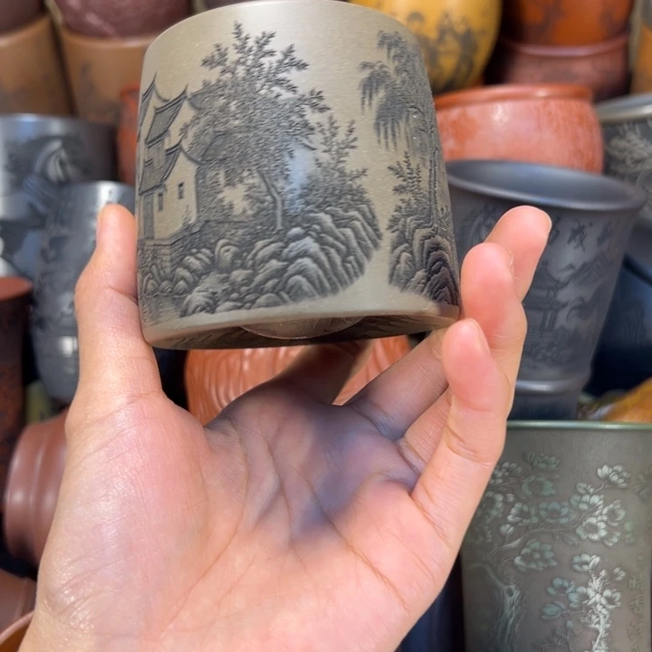 紫砂茶杯骨逢凶化吉