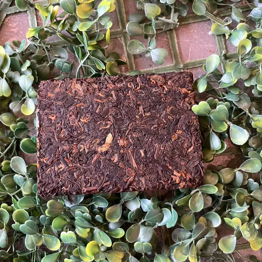 雨腾妹夫 “白MS”紫芽菩提天尖100g/砖 熟茶 (6月22）