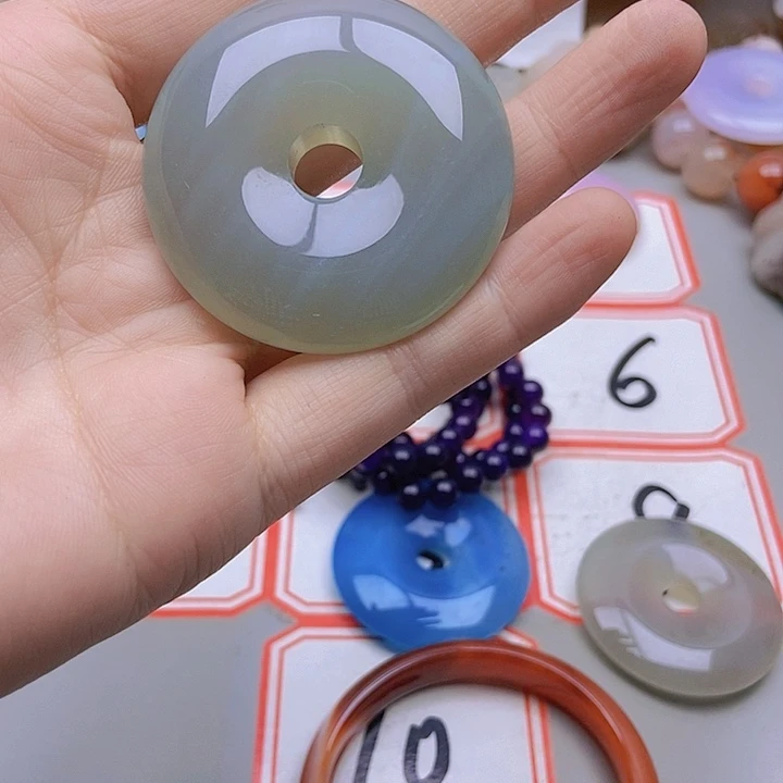 【闪购商品】未镶嵌玛瑙/玉髓珠宝半成品丁*