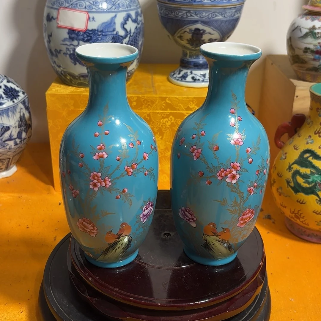 环***界瓷片花瓶摆件22222222222