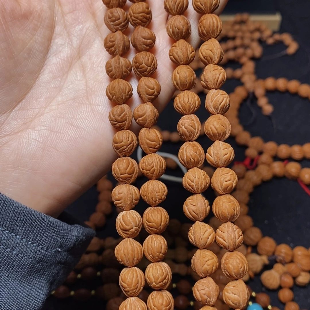 ༺***༻桃核手串秦岭文玩桃核脖挂