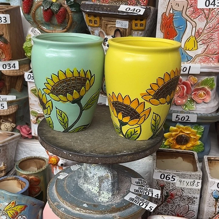 粗陶材质多肉花盆