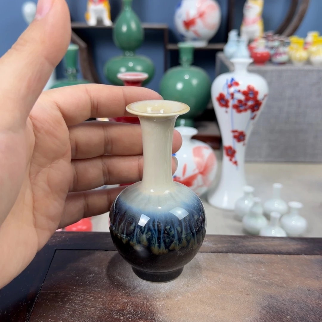 陶瓷手工小花器摆件