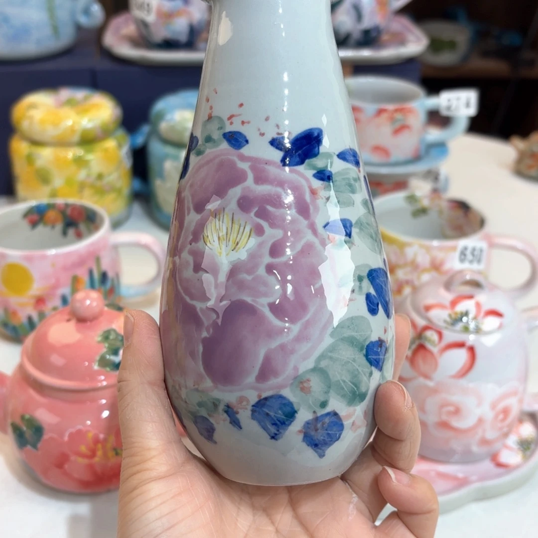 景德镇手绘高温釉下彩陶瓷茶具