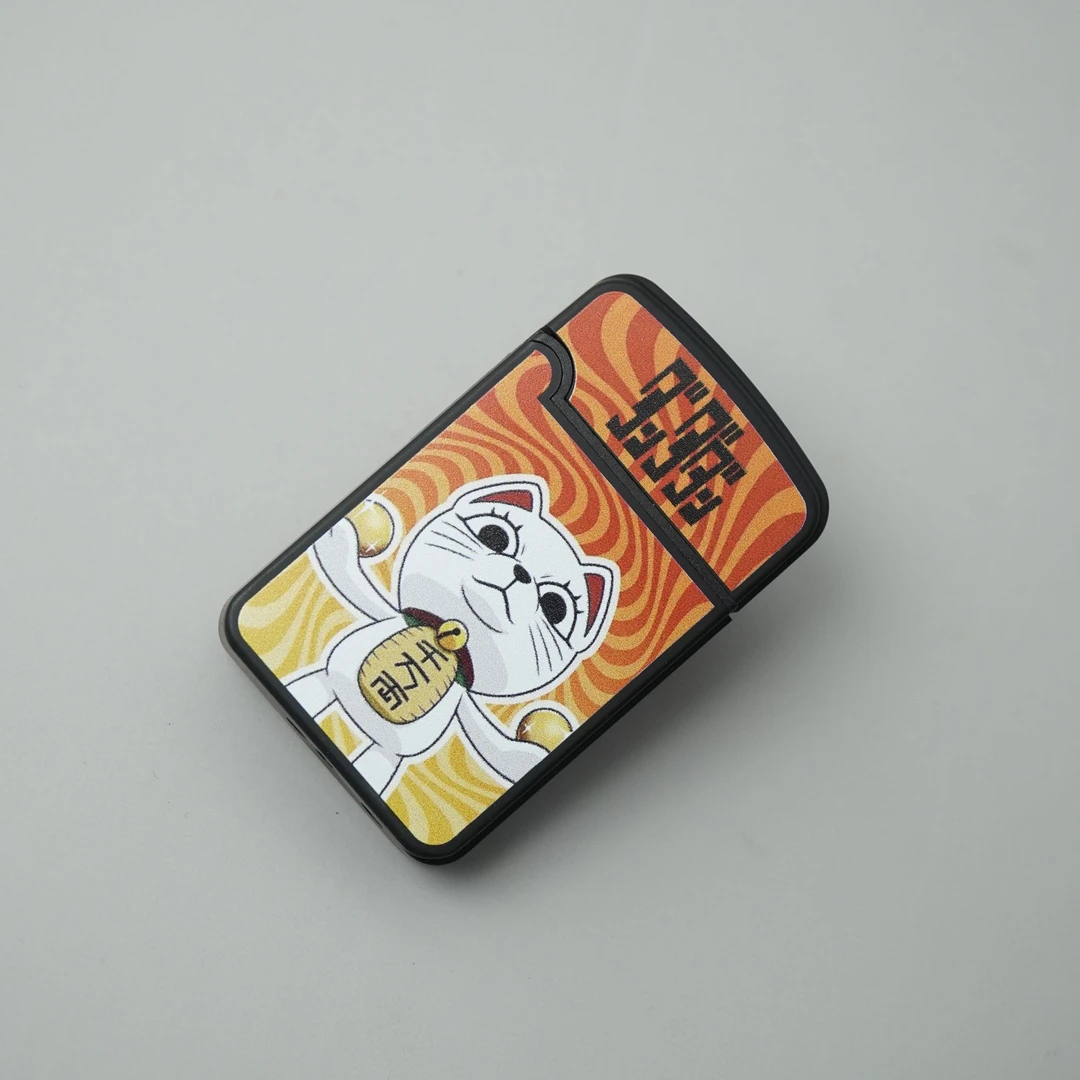 英伽潮玩【当哒当】趣味设计高温蓝焰直冲防风防水摆件打火机