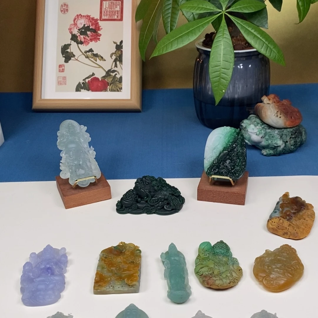 定制翡翠未镶嵌客服咨询链接勿拍