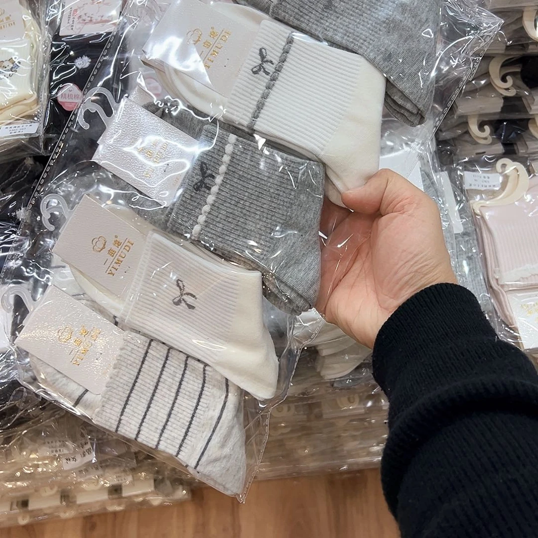 棉女士袜子一包10双纯棉