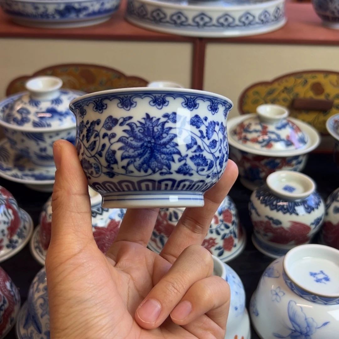 雪山春晓点工缠枝莲小炉式