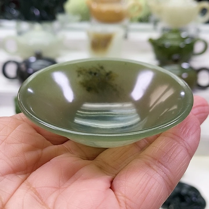 未镶嵌和田玉挂件茶杯40m l
