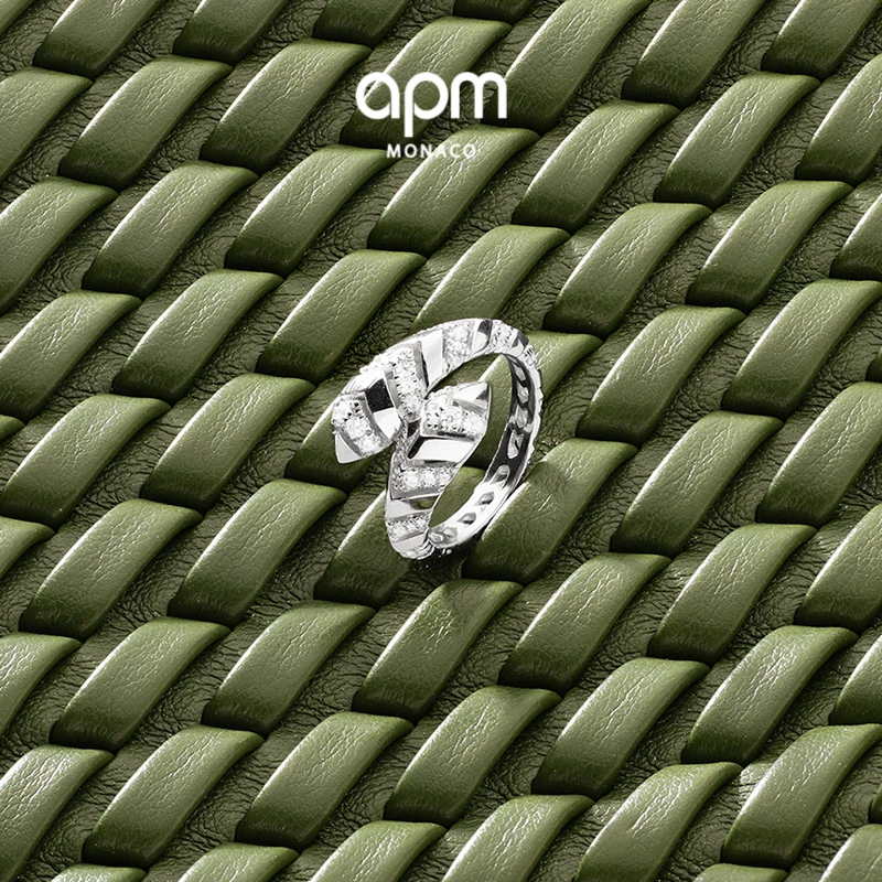 APM Monaco 交织Kaa戒指浪漫送人生日礼物小众设计高级感银饰
