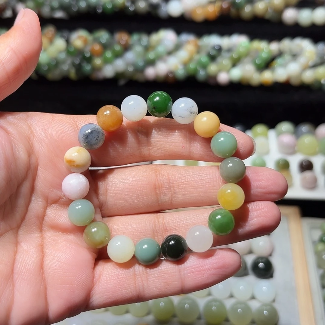 和田玉（子料）未镶嵌手串和田玉多宝手串10