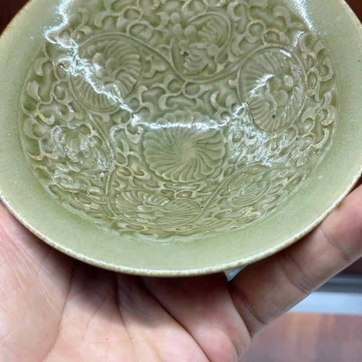 天***鹰摆件耀州窑斗立盏一个