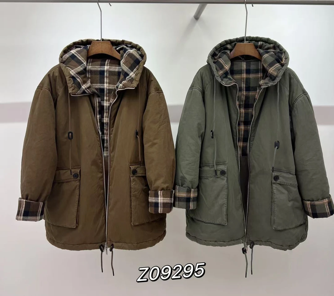 十三行紫木衫-冬季福秒加厚工装外套#09295