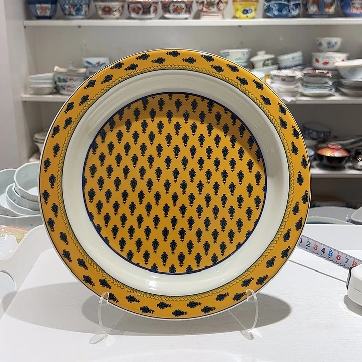 花***心瓷似向日葵浅帽子盘轻奢巨美