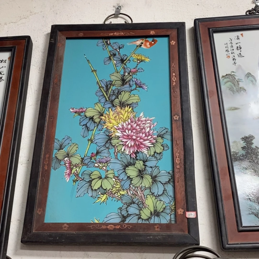 瓷60*40 景德镇瓷板画柴窑烧制