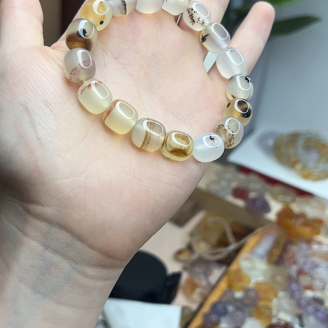 玛瑙/玉髓合金颈饰