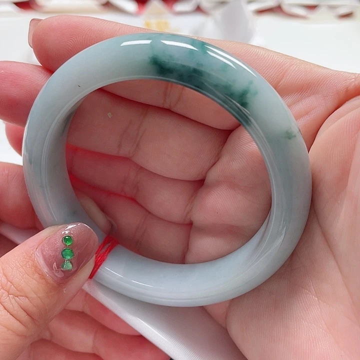 翡翠手镯未镶嵌缅甸翡翠手镯57圈