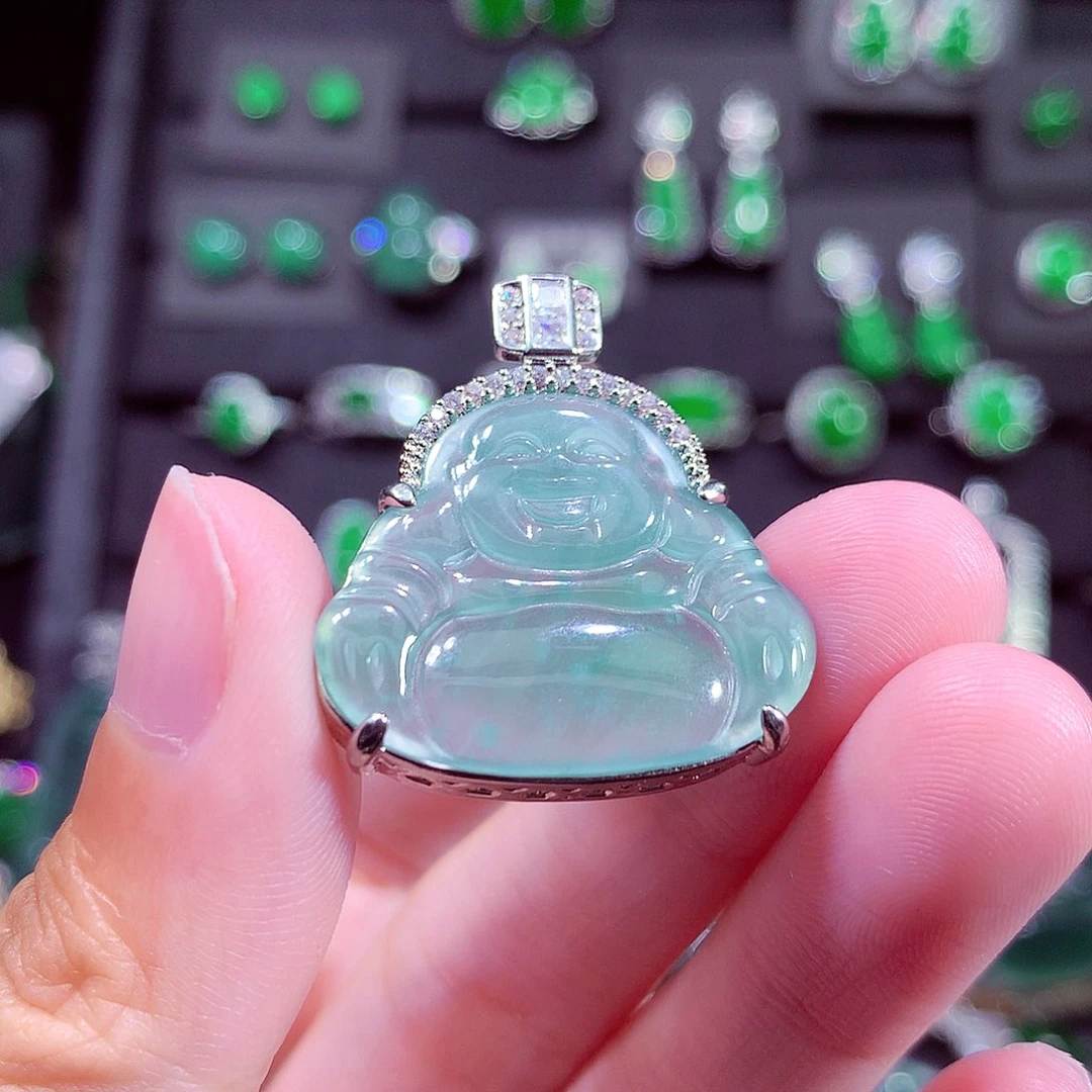 颈饰未镶嵌翡翠天然