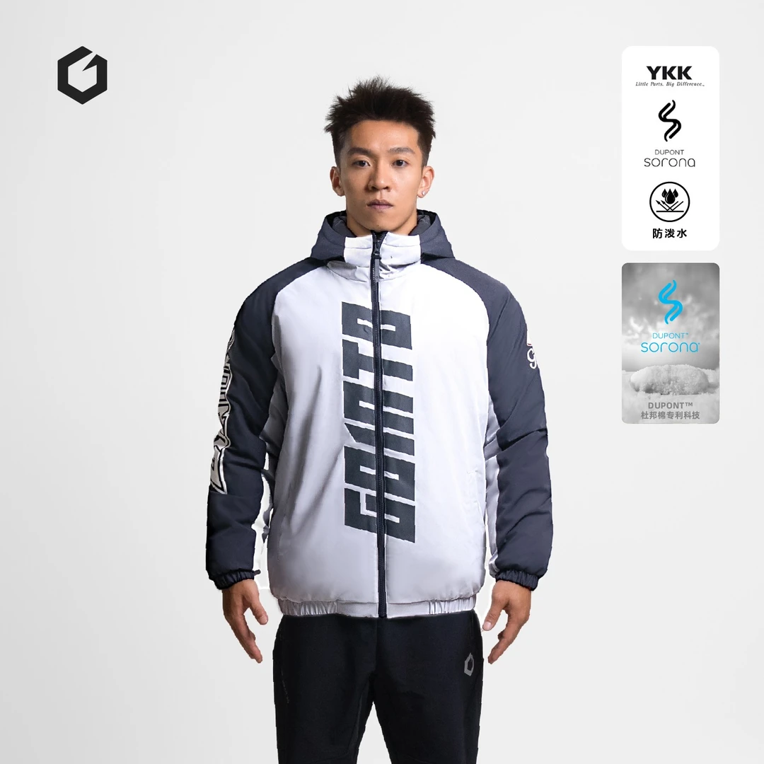 GOINTO极客上阵 724足球生活系列恶搞足球文化休闲短款棉服