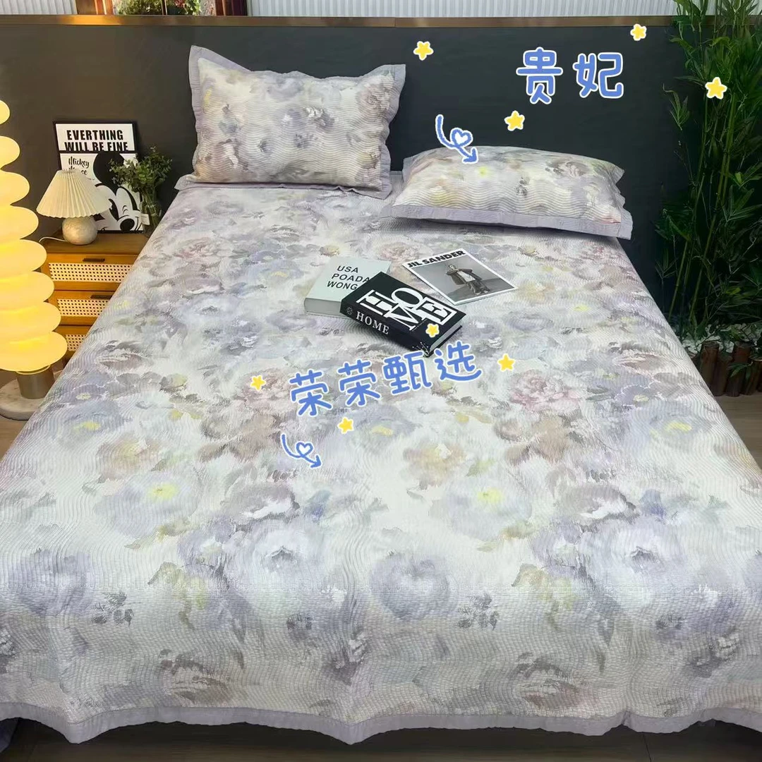 【RR荣荣】贵妃-莱赛尔天丝圆角床盖三件套230*250枕套48*74