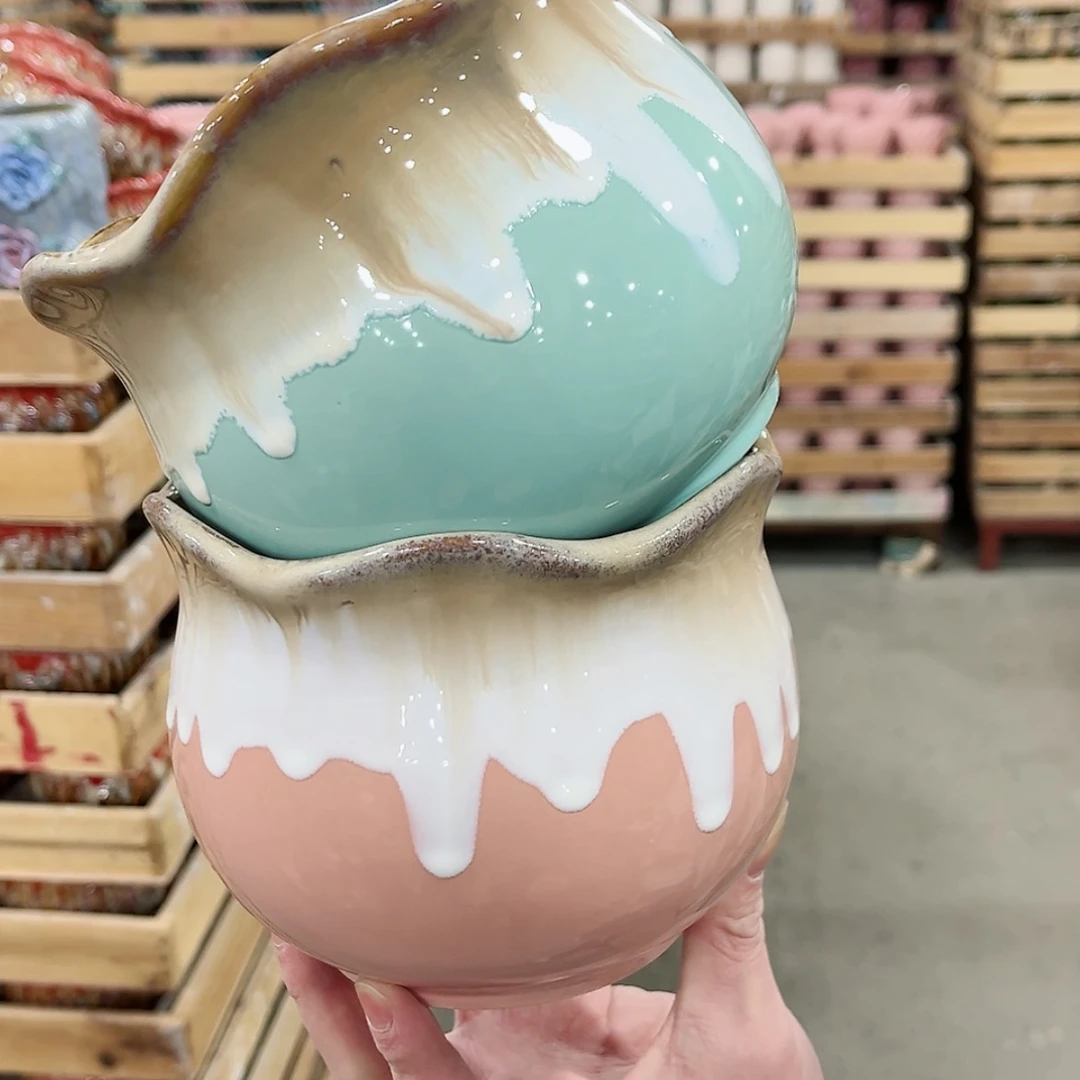 【闪购商品】陶瓷陶瓷多肉植物花盆