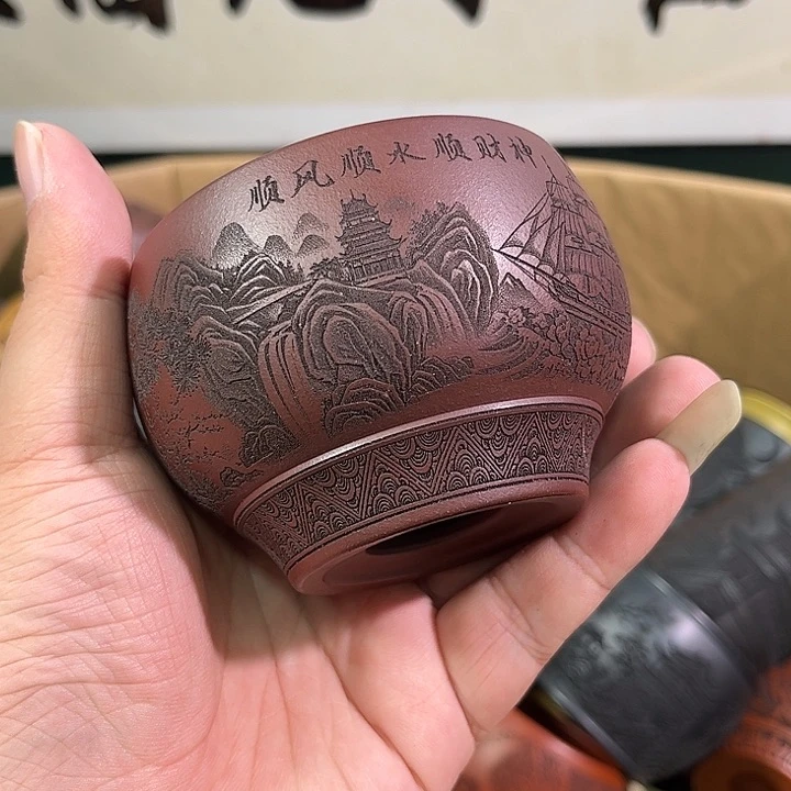茶杯紫砂全手工紫砂主人杯