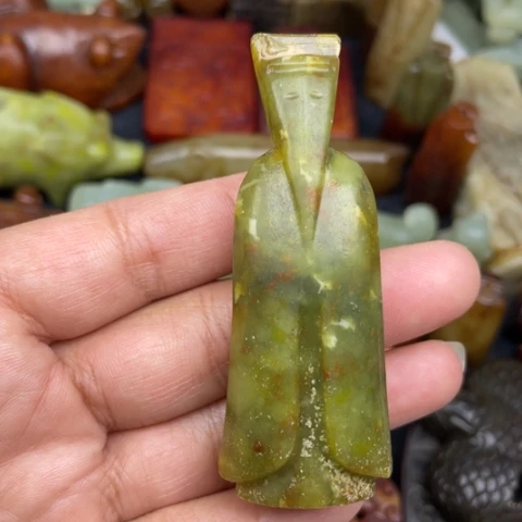 蛇纹石玉未镶嵌颈饰21
