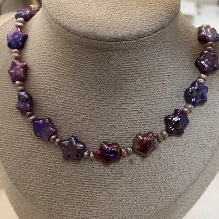 银S925镶嵌淡水珍珠项链