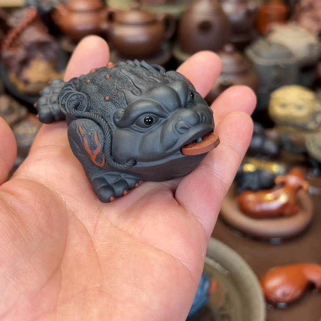 紫砂茶宠紫砂金蟾