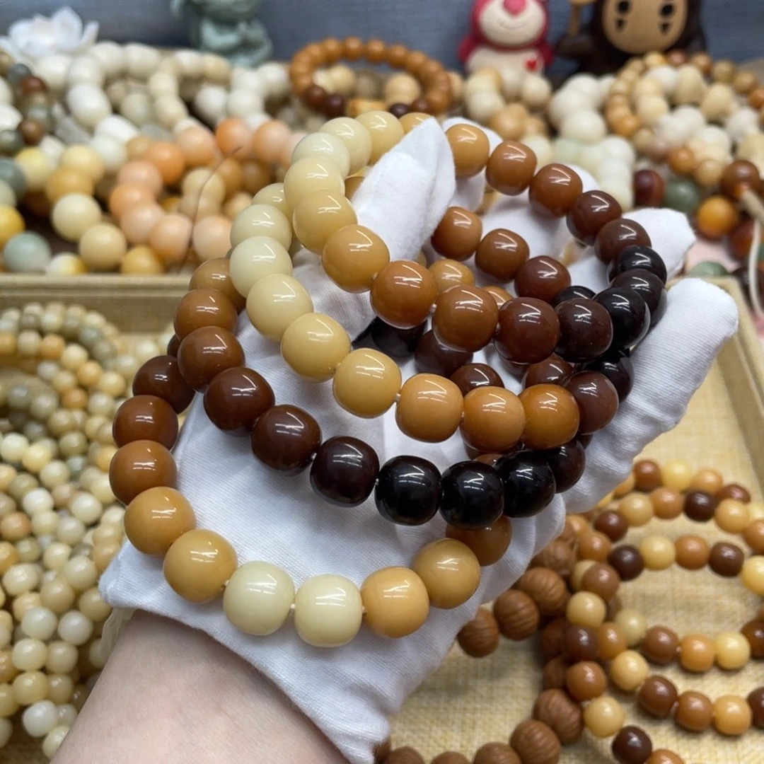 菩提根/象牙果吊坠14水磨油膏渐变桶福利一锅009