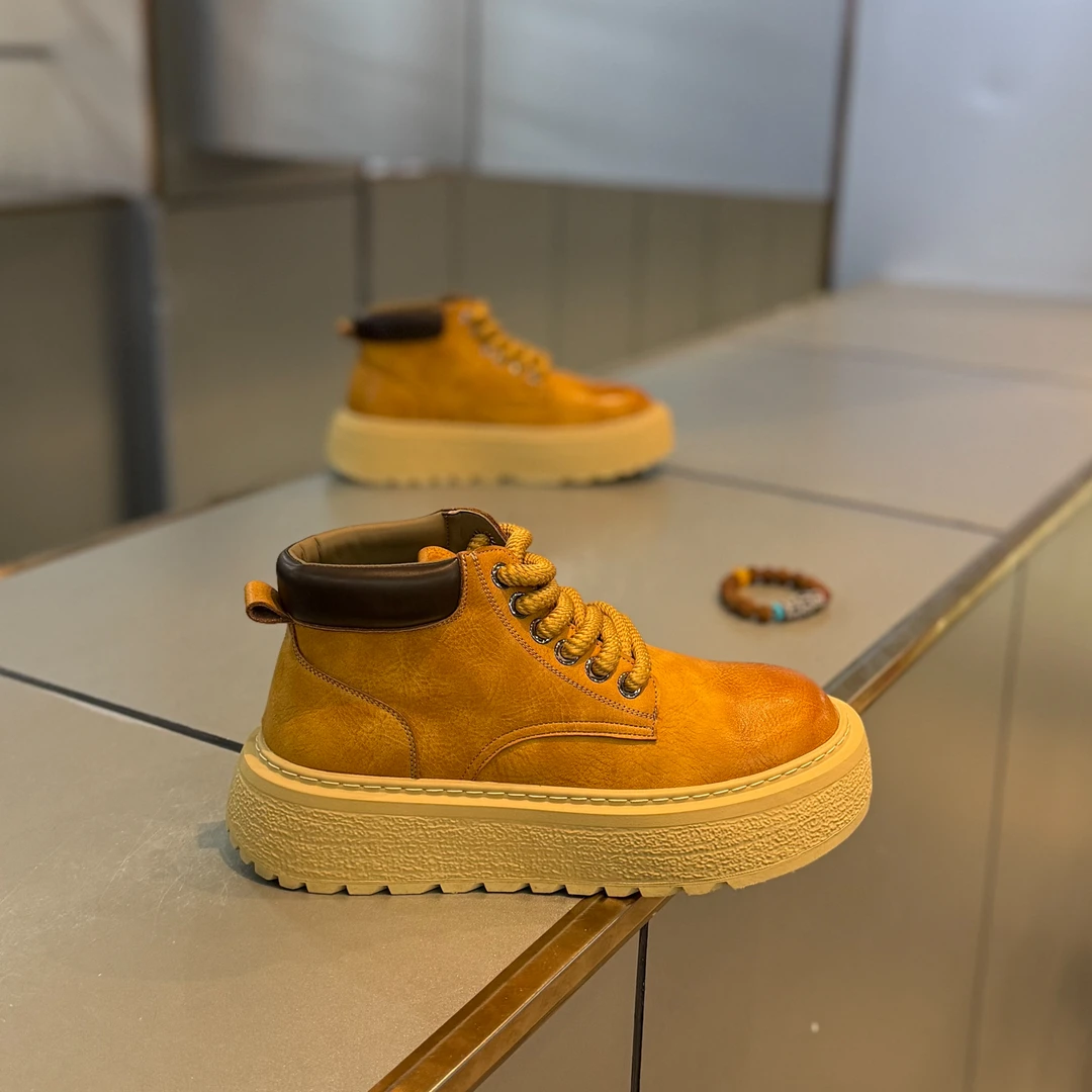 秋冬新款男鞋痞帅高级感棉鞋网红爆款男士休闲鞋百搭时尚潮鞋子