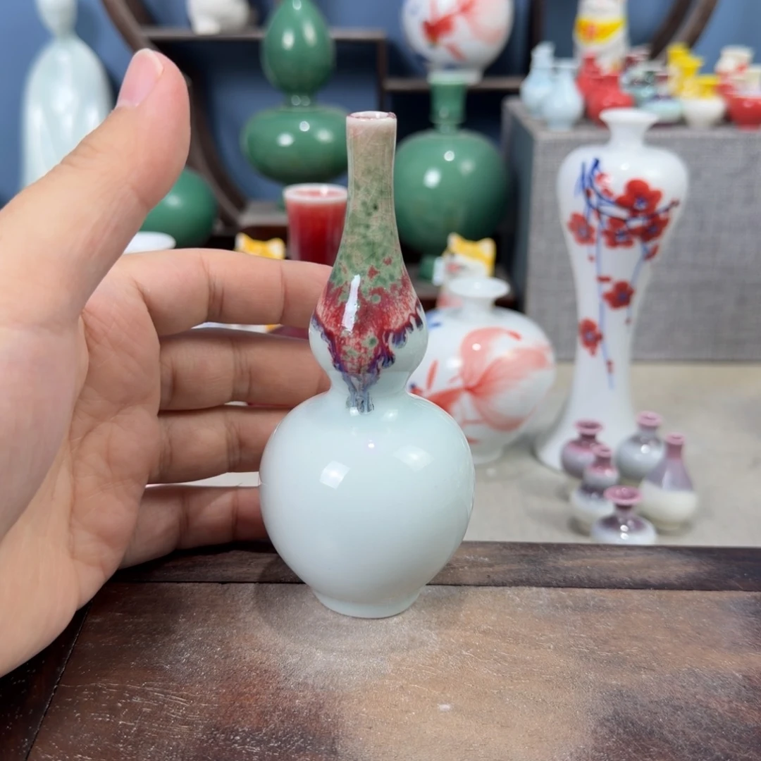 陶瓷手工小花器摆件