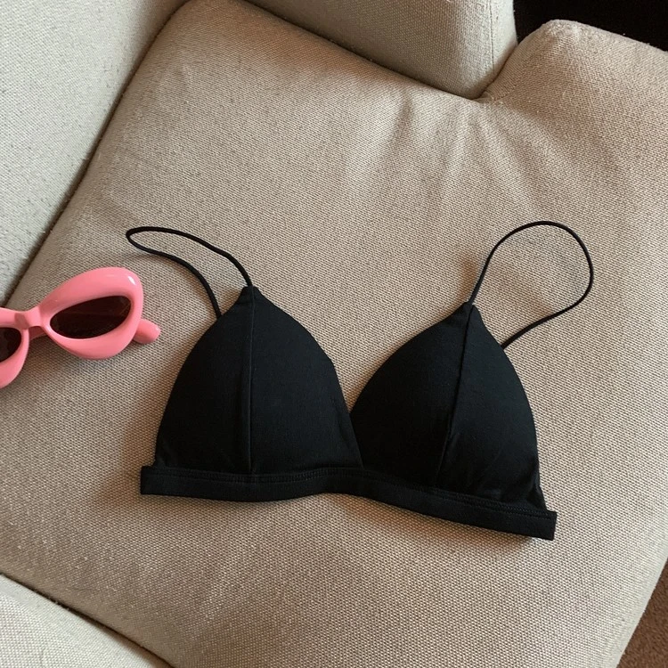 ins风辣妹性感V领吊带内衣女装夏季2024新款内搭修身美背打底上衣