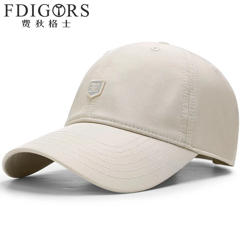 FDIGORS速干帽子男款夏季高端薄款遮阳棒球帽防晒帽刺绣鸭舌帽