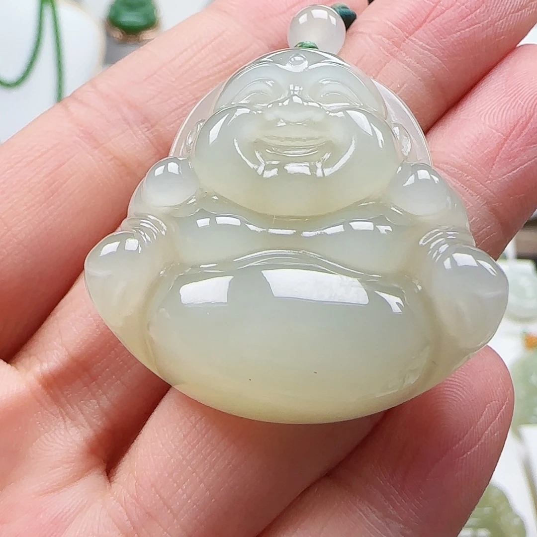 和田玉未镶嵌颈饰35