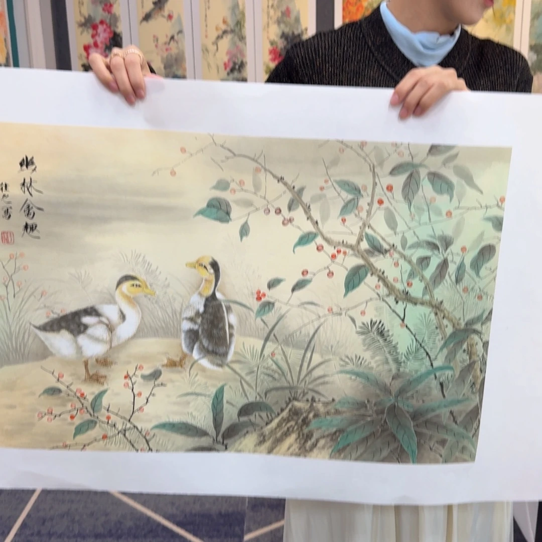 青***孩国画国画作品展览等