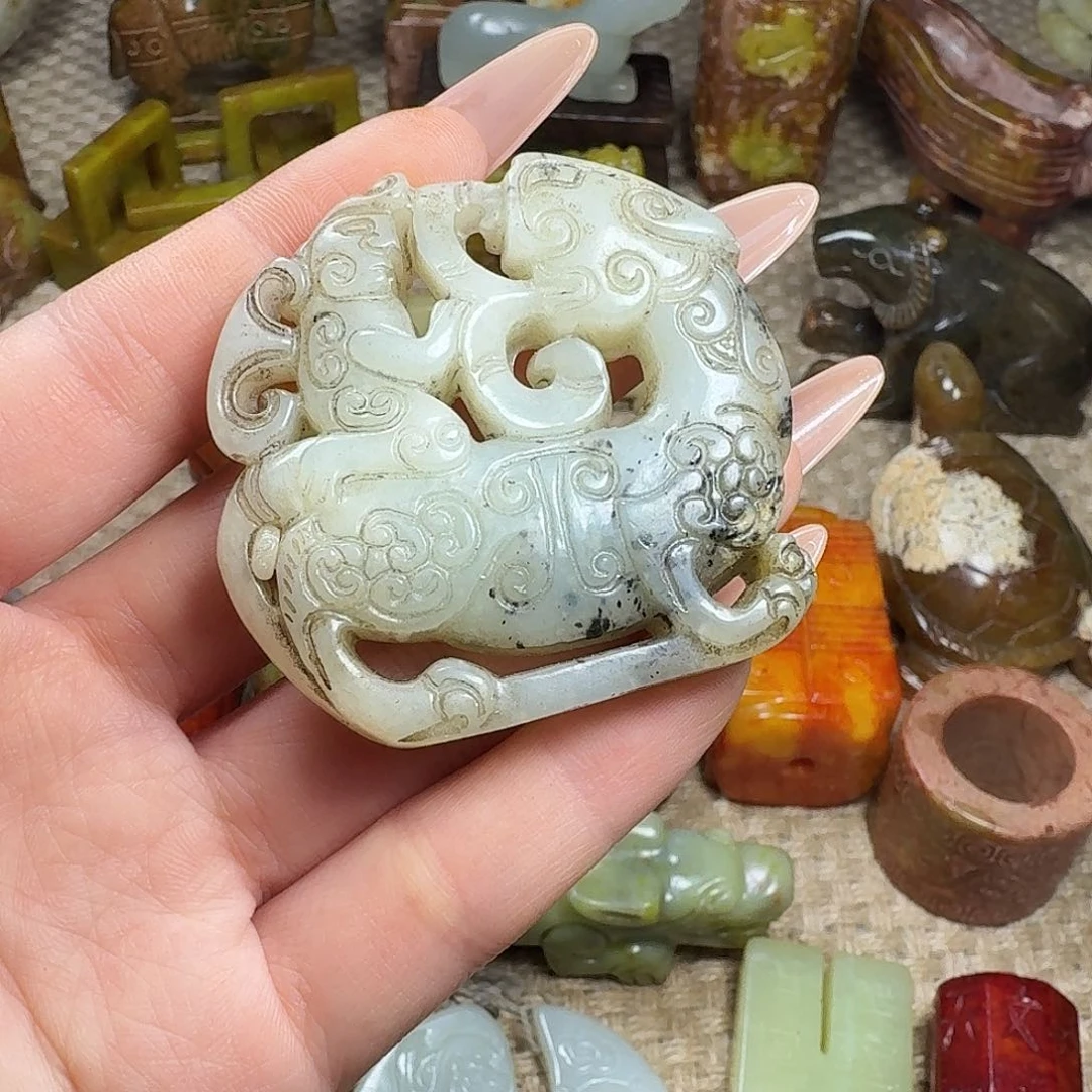 白玉菩提吊坠挂件