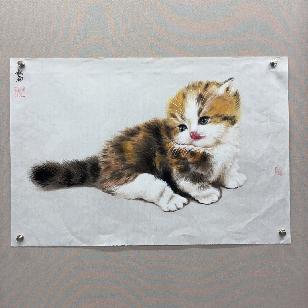 国画艺术家真人手绘