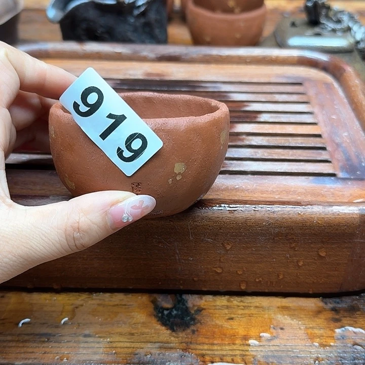 纯手工制作粗陶茶具