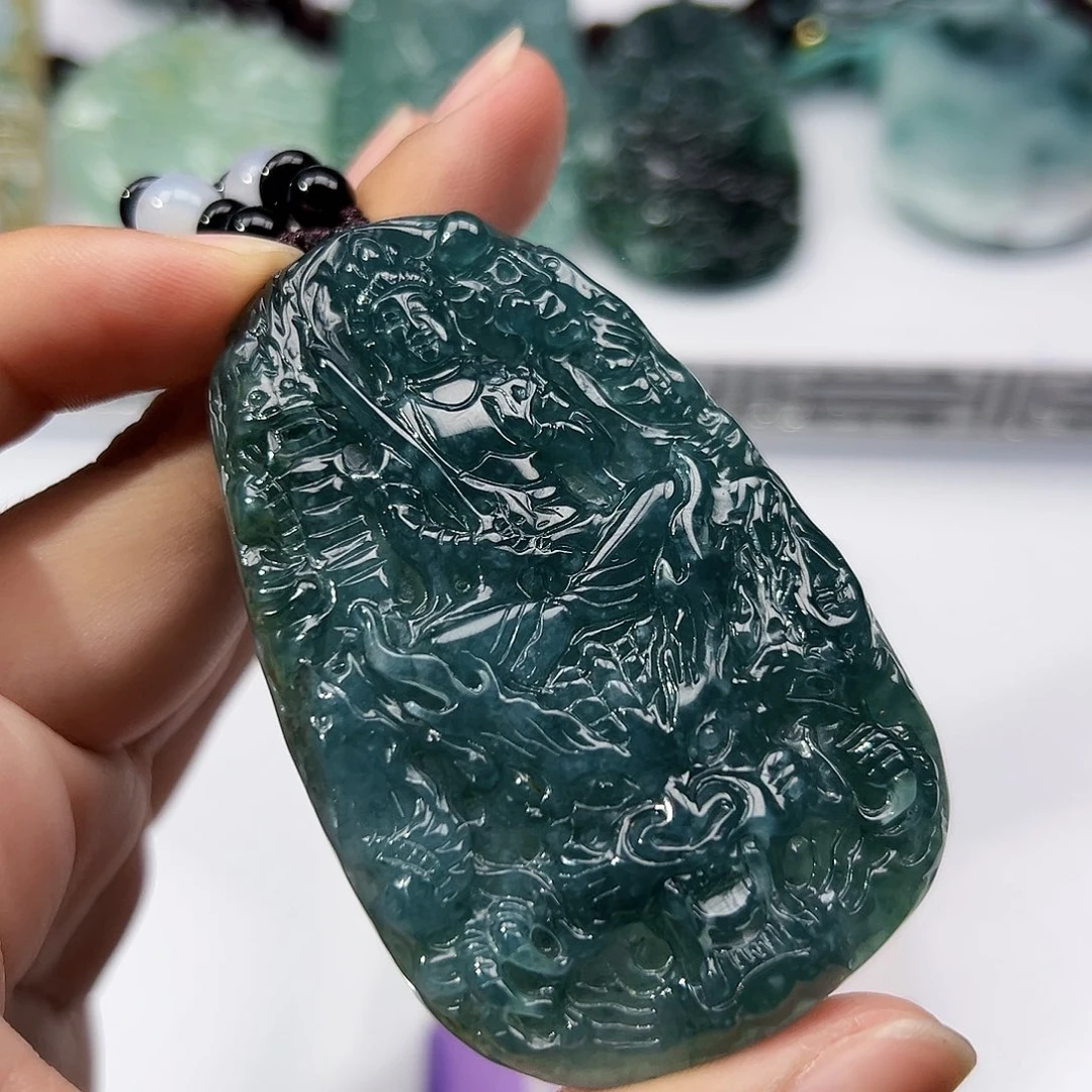 翡翠挂件未镶嵌吊坠
